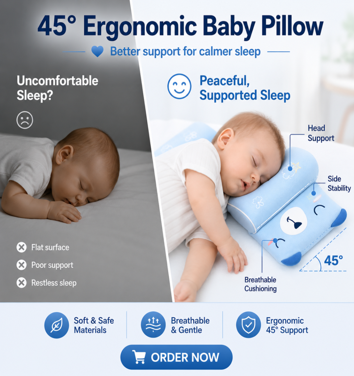 Baby Shaping Head Support Pillow